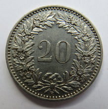 Load image into Gallery viewer, 1931 Switzerland 20 Rappen Coin
