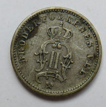 Load image into Gallery viewer, 1894 Norway Silver 10 Øre Coin
