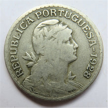 Load image into Gallery viewer, 1928 Portugal One Escudo Coin
