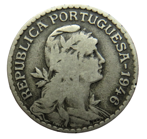 1946 Portugal One Escudo Coin