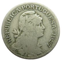 Load image into Gallery viewer, 1927 Portugal One Escudo Coin
