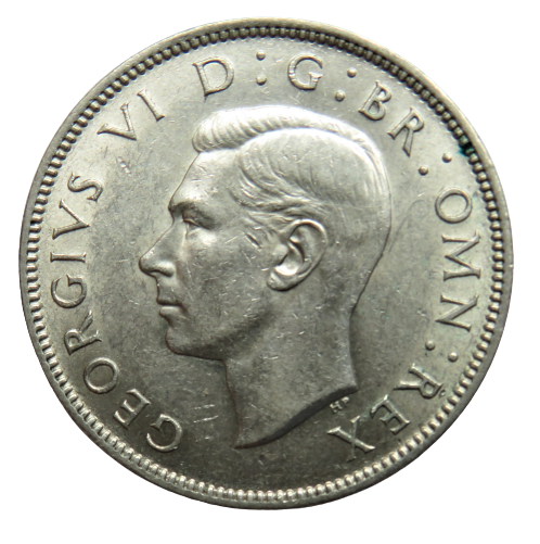 1942 King George VI Silver Florin / Two Shillings Coin - Great Britain