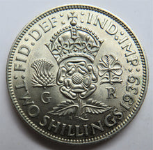 Load image into Gallery viewer, 1939 King George VI Silver Florin / Two Shillings Coin - Great Britain Reverse
