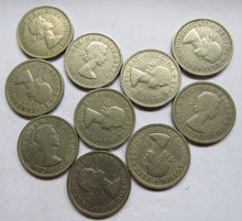 Load image into Gallery viewer, Bulk Lot of 10 1966 Queen Elizabeth II Florin / Two Shilling Coins
