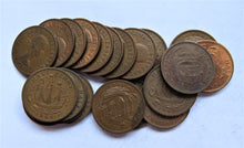 Load image into Gallery viewer, Bulk Lot of 20 1964 Queen Elizabeth II Halfpenny Great Britain Coins
