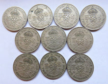 Load image into Gallery viewer, Bulk Lot of 10 1948 King George VI Florin / Two Shilling Coins
