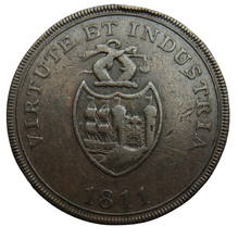 Load image into Gallery viewer, 1811 Payable At Bristol, Swansea &amp; London One Penny Token
