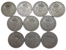 Load image into Gallery viewer, Bulk Lot of 10 1947 King George VI Florin / Two Shilling Coins
