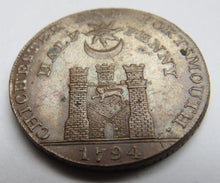 Load image into Gallery viewer, 1794 Chichester &amp; Portsmouth Halfpenny Token
