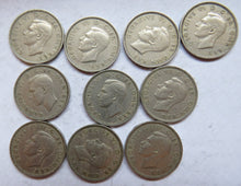 Load image into Gallery viewer, Bulk Lot of 10 1948 King George VI (Scottish) Shilling Coins
