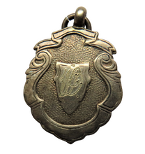 Load image into Gallery viewer, Antique Silver Fob Medal Honours Dancing 1938
