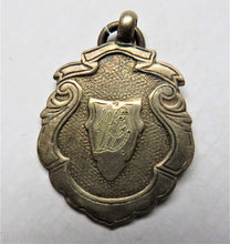 Load image into Gallery viewer, Antique Silver Fob Medal Honours Dancing 1938
