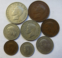 Load image into Gallery viewer, 1947 King George VI Great Britain Coin Year Set
