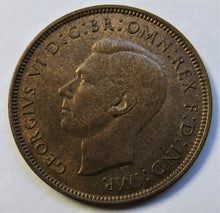 Load image into Gallery viewer, 1939 King George VI One Penny Coin Higher Grade - Great Britain
