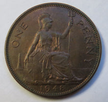 Load image into Gallery viewer, 1948 King George VI One Penny Coin Higher Grade - Great Britain
