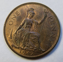 Load image into Gallery viewer, 1947 King George VI One Penny Coin High Grade - Great Britain
