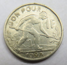 Load image into Gallery viewer, 1924 Luxembourg One Franc Coin
