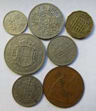 Load image into Gallery viewer, 1962 Queen Elizabeth II Great Britain Coin Year Set
