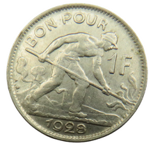 Load image into Gallery viewer, 1928 Luxembourg One Franc Coin
