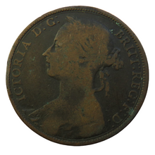 Load image into Gallery viewer, 1892 Queen Victoria Bun Head One Penny Coin - Great Britain
