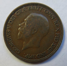 Load image into Gallery viewer, 1935 King George V Halfpenny Coin - Great Britain
