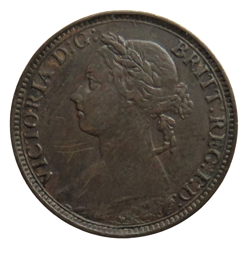 For Sale - 1891 Queen Victoria Farthing Coin - Great Britain