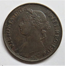 Load image into Gallery viewer, 1891 Queen Victoria Farthing Coin - Great Britain
