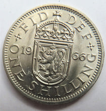 Load image into Gallery viewer, 1966 Queen Elizabeth II Shilling Coin (Scottish Reverse) - Great Britain
