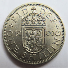 Load image into Gallery viewer, 1960 Queen Elizabeth II Shilling Coin (Scottish Reverse) - Great Britain
