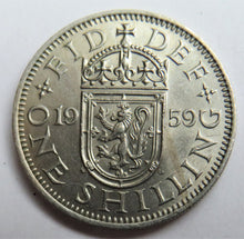 Load image into Gallery viewer, 1959 Queen Elizabeth II Shilling Coin (Scottish Reverse) - Great Britain
