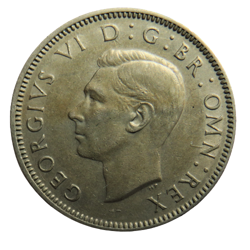 1948 King George VI One Shilling Coin (English Reverse)