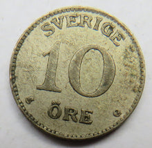 Load image into Gallery viewer, 1930 Sweden Silver 10 Ore Coin
