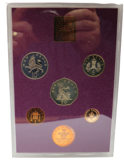 1980 Coinage Of Great Britain & Northern Ireland Proof Set