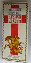 Load image into Gallery viewer, 1987 Brilliant Uncirculated English £1 Coin Pack - Royal Mint
