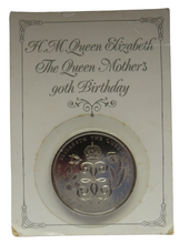 Load image into Gallery viewer, 1900-1990 Queen Mother 90th Birthday Commemorative £5 Five Pound Coin
