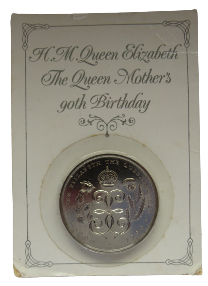 1900-1990 Queen Mother 90th Birthday Commemorative £5 Five Pound Coin