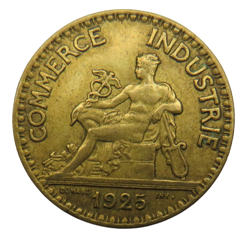 1925 France 2 Francs Coin