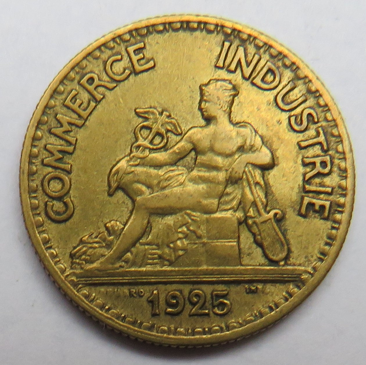 1925 France 50 Centimes Coin