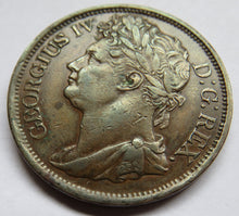 Load image into Gallery viewer, 1822 King George IV Ireland / Hibernia One Penny Coin
