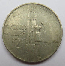 Load image into Gallery viewer, 1925 Italy 2 Lire Coin
