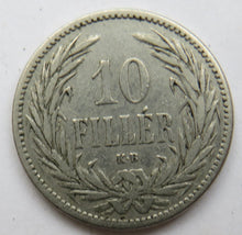 Load image into Gallery viewer, 1893 Hungary 10 Filler Coin
