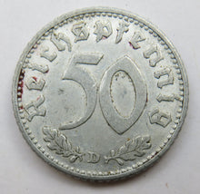 Load image into Gallery viewer, 1935-D Germany 50 Reichspfennig Coin
