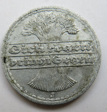 Load image into Gallery viewer, 1922-J Germany - Weimar Republic 50 Pfennig Coin
