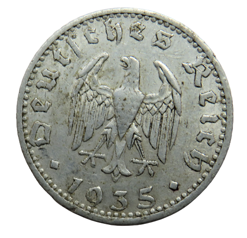 1935-A Germany 50 Reichspfennig Coin