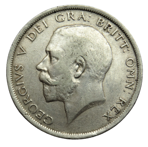 1918 King George V Silver Halfcrown Coin - Great Britain