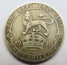 Load image into Gallery viewer, 1910 King Edward VII Silver Shilling Coin - Great Britain
