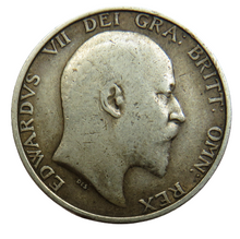 Load image into Gallery viewer, 1910 King Edward VII Silver Shilling Coin - Great Britain
