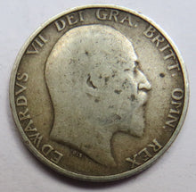 Load image into Gallery viewer, 1910 King Edward VII Silver Shilling Coin - Great Britain
