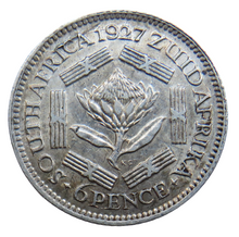 Load image into Gallery viewer, 1927 King George V South Africa Silver Sixpence Coin
