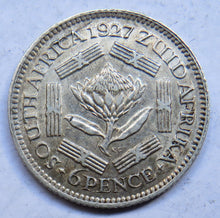 Load image into Gallery viewer, 1927 King George V South Africa Silver Sixpence Coin
